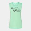 Bella + Canvas - Women's Flowy Scoop Muscle Tank - 8803 Thumbnail