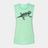 Bella + Canvas - Women's Flowy Scoop Muscle Tank - 8803 Thumbnail