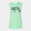 Bella + Canvas - Women's Flowy Scoop Muscle Tank - 8803 Thumbnail