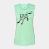 Bella + Canvas - Women's Flowy Scoop Muscle Tank - 8803 Thumbnail