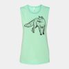 Bella + Canvas - Women's Flowy Scoop Muscle Tank - 8803 Thumbnail