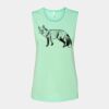 Bella + Canvas - Women's Flowy Scoop Muscle Tank - 8803 Thumbnail