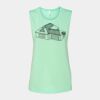 Bella + Canvas - Women's Flowy Scoop Muscle Tank - 8803 Thumbnail
