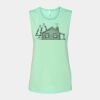 Bella + Canvas - Women's Flowy Scoop Muscle Tank - 8803 Thumbnail