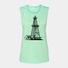 Bella + Canvas - Women's Flowy Scoop Muscle Tank - 8803 Thumbnail