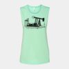 Bella + Canvas - Women's Flowy Scoop Muscle Tank - 8803 Thumbnail