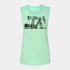 Bella + Canvas - Women's Flowy Scoop Muscle Tank - 8803 Thumbnail