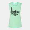 Bella + Canvas - Women's Flowy Scoop Muscle Tank - 8803 Thumbnail