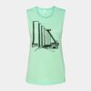 Bella + Canvas - Women's Flowy Scoop Muscle Tank - 8803 Thumbnail