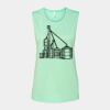 Bella + Canvas - Women's Flowy Scoop Muscle Tank - 8803 Thumbnail
