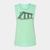 Bella + Canvas - Women's Flowy Scoop Muscle Tank - 8803 Thumbnail