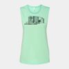 Bella + Canvas - Women's Flowy Scoop Muscle Tank - 8803 Thumbnail