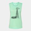 Bella + Canvas - Women's Flowy Scoop Muscle Tank - 8803 Thumbnail
