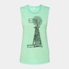 Bella + Canvas - Women's Flowy Scoop Muscle Tank - 8803 Thumbnail