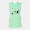 Bella + Canvas - Women's Flowy Scoop Muscle Tank - 8803 Thumbnail