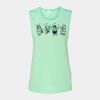 Bella + Canvas - Women's Flowy Scoop Muscle Tank - 8803 Thumbnail