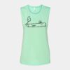 Bella + Canvas - Women's Flowy Scoop Muscle Tank - 8803 Thumbnail