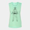 Bella + Canvas - Women's Flowy Scoop Muscle Tank - 8803 Thumbnail