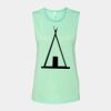 Bella + Canvas - Women's Flowy Scoop Muscle Tank - 8803 Thumbnail