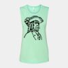 Bella + Canvas - Women's Flowy Scoop Muscle Tank - 8803 Thumbnail