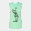 Bella + Canvas - Women's Flowy Scoop Muscle Tank - 8803 Thumbnail