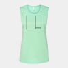 Bella + Canvas - Women's Flowy Scoop Muscle Tank - 8803 Thumbnail