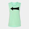 Bella + Canvas - Women's Flowy Scoop Muscle Tank - 8803 Thumbnail