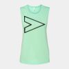 Bella + Canvas - Women's Flowy Scoop Muscle Tank - 8803 Thumbnail
