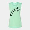 Bella + Canvas - Women's Flowy Scoop Muscle Tank - 8803 Thumbnail