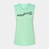 Bella + Canvas - Women's Flowy Scoop Muscle Tank - 8803 Thumbnail