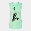Bella + Canvas - Women's Flowy Scoop Muscle Tank - 8803 Thumbnail