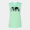 Bella + Canvas - Women's Flowy Scoop Muscle Tank - 8803 Thumbnail