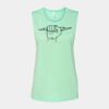 Bella + Canvas - Women's Flowy Scoop Muscle Tank - 8803 Thumbnail