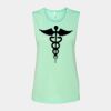 Bella + Canvas - Women's Flowy Scoop Muscle Tank - 8803 Thumbnail