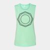 Bella + Canvas - Women's Flowy Scoop Muscle Tank - 8803 Thumbnail