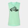 Bella + Canvas - Women's Flowy Scoop Muscle Tank - 8803 Thumbnail