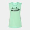 Bella + Canvas - Women's Flowy Scoop Muscle Tank - 8803 Thumbnail