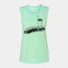Bella + Canvas - Women's Flowy Scoop Muscle Tank - 8803 Thumbnail