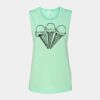 Bella + Canvas - Women's Flowy Scoop Muscle Tank - 8803 Thumbnail