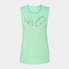 Bella + Canvas - Women's Flowy Scoop Muscle Tank - 8803 Thumbnail