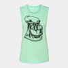 Bella + Canvas - Women's Flowy Scoop Muscle Tank - 8803 Thumbnail