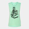 Bella + Canvas - Women's Flowy Scoop Muscle Tank - 8803 Thumbnail