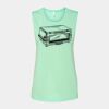 Bella + Canvas - Women's Flowy Scoop Muscle Tank - 8803 Thumbnail