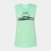 Bella + Canvas - Women's Flowy Scoop Muscle Tank - 8803 Thumbnail