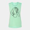 Bella + Canvas - Women's Flowy Scoop Muscle Tank - 8803 Thumbnail