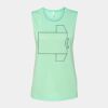 Bella + Canvas - Women's Flowy Scoop Muscle Tank - 8803 Thumbnail