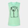 Bella + Canvas - Women's Flowy Scoop Muscle Tank - 8803 Thumbnail