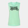 Bella + Canvas - Women's Flowy Scoop Muscle Tank - 8803 Thumbnail