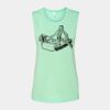 Bella + Canvas - Women's Flowy Scoop Muscle Tank - 8803 Thumbnail