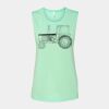 Bella + Canvas - Women's Flowy Scoop Muscle Tank - 8803 Thumbnail